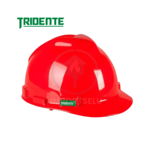 casco tridente rojo